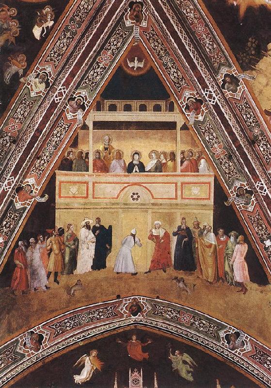 ANDREA DA FIRENZE Descent of the Holy Spirit oil painting image